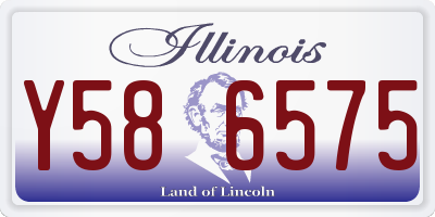 IL license plate Y586575