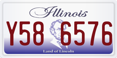 IL license plate Y586576
