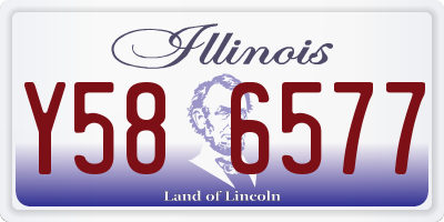 IL license plate Y586577