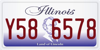 IL license plate Y586578