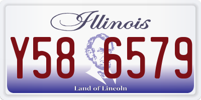 IL license plate Y586579