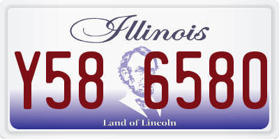 IL license plate Y586580