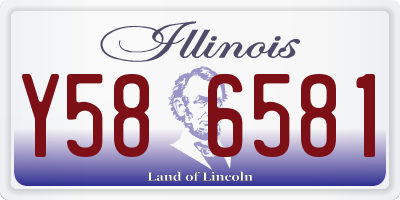 IL license plate Y586581