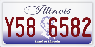 IL license plate Y586582