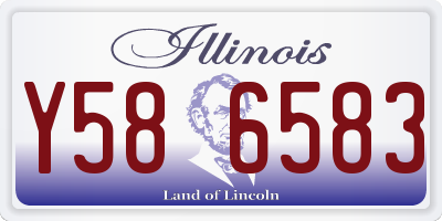 IL license plate Y586583