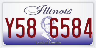 IL license plate Y586584