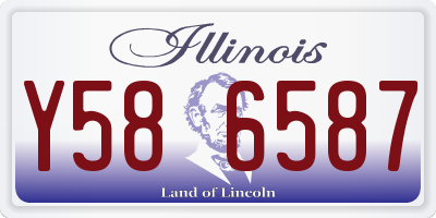 IL license plate Y586587