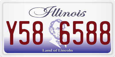 IL license plate Y586588