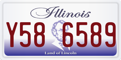 IL license plate Y586589