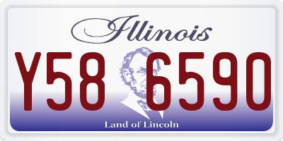 IL license plate Y586590