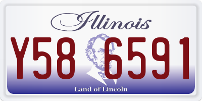 IL license plate Y586591