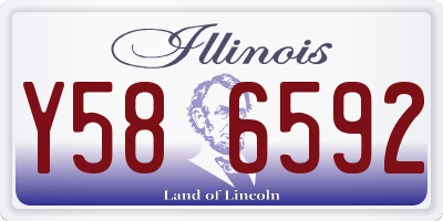 IL license plate Y586592
