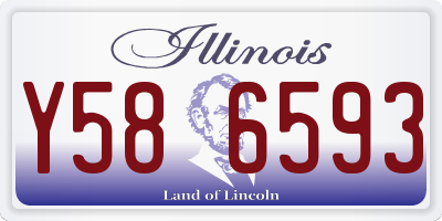 IL license plate Y586593