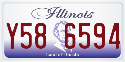 IL license plate Y586594