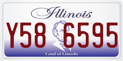 IL license plate Y586595