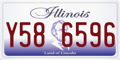 IL license plate Y586596