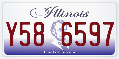 IL license plate Y586597