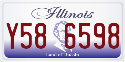 IL license plate Y586598
