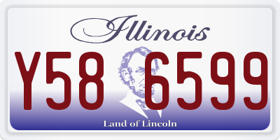 IL license plate Y586599