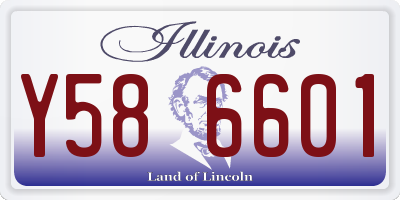 IL license plate Y586601