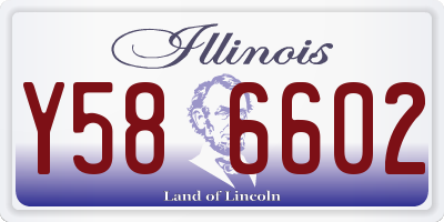 IL license plate Y586602
