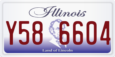 IL license plate Y586604