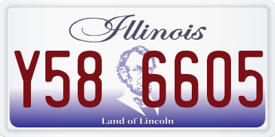 IL license plate Y586605