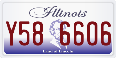 IL license plate Y586606