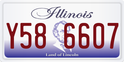 IL license plate Y586607