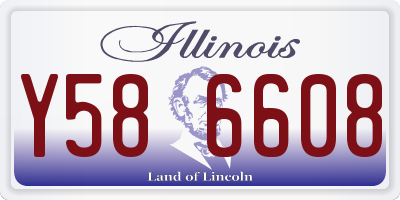 IL license plate Y586608