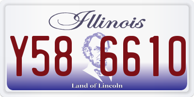 IL license plate Y586610