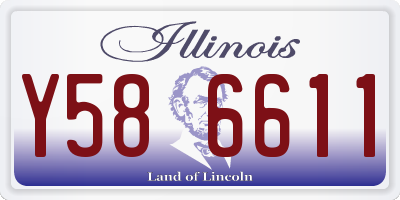 IL license plate Y586611