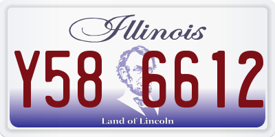 IL license plate Y586612
