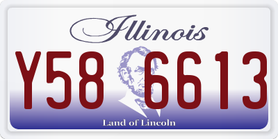 IL license plate Y586613