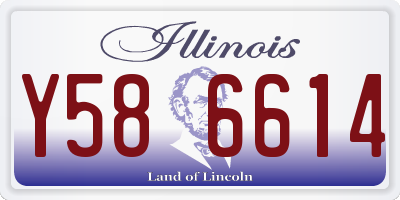 IL license plate Y586614
