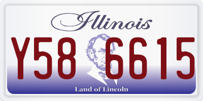 IL license plate Y586615