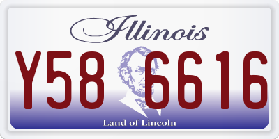 IL license plate Y586616