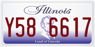 IL license plate Y586617