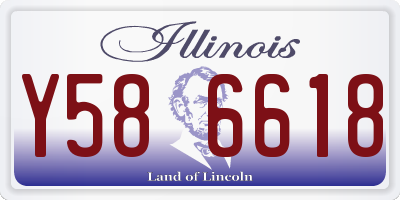 IL license plate Y586618