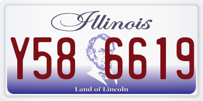 IL license plate Y586619