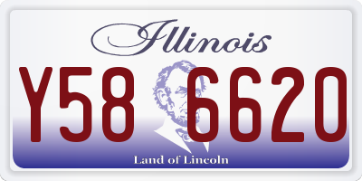IL license plate Y586620