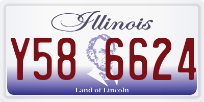 IL license plate Y586624