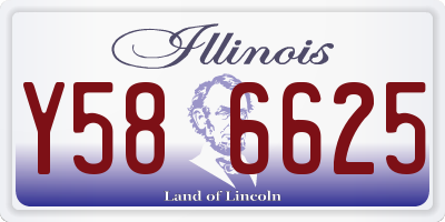 IL license plate Y586625