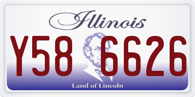 IL license plate Y586626