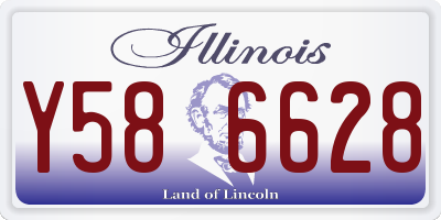 IL license plate Y586628
