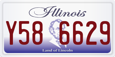 IL license plate Y586629