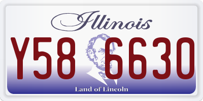 IL license plate Y586630