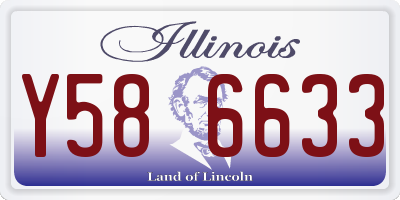 IL license plate Y586633