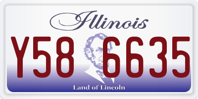 IL license plate Y586635