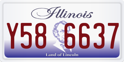 IL license plate Y586637